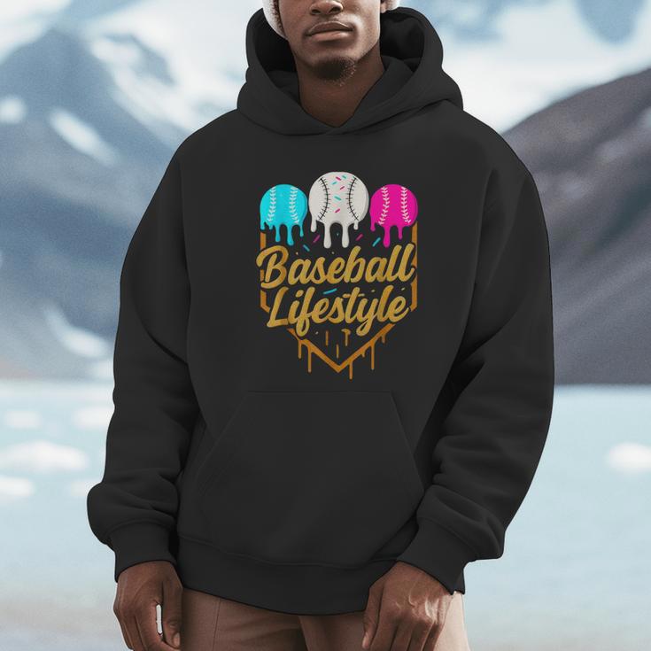 Baseball Lifestyle Baseball Drip Icecream Unisex Hoodie Baseball Lifestyle Baseball Drip Icecream Unisex Hoodie