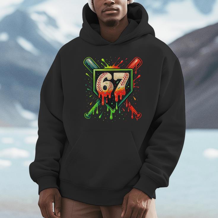 Baseball Six Seven 67 Meme Ice Cream Drip Xmas Men Women Unisex Hoodie