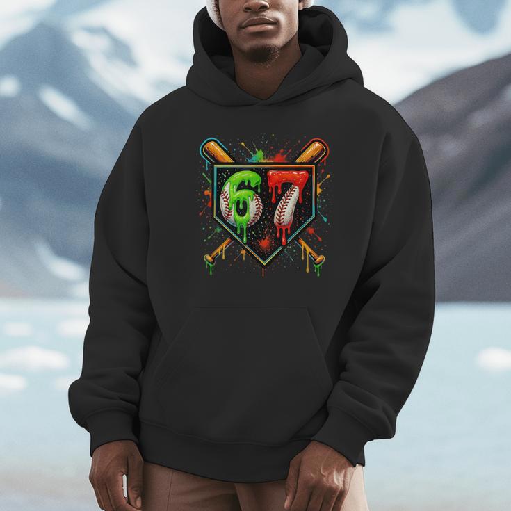 Baseball Six Seven 67 Meme Ice Cream Drip Xmas Women Men Unisex Hoodie