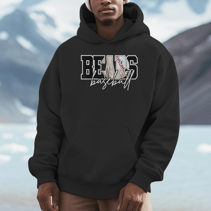 Bears Baseball Mom Game Day School Spirit Bear Pride Unisex Hoodie