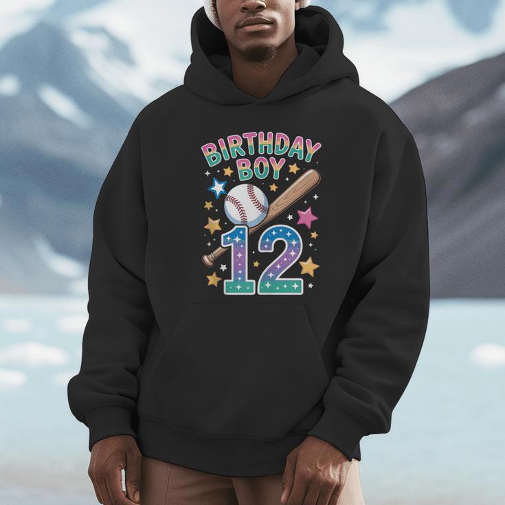 Birthday Boy 12th Birthday Baseball Unisex Hoodie Birthday Boy 12th Birthday Baseball Unisex Hoodie