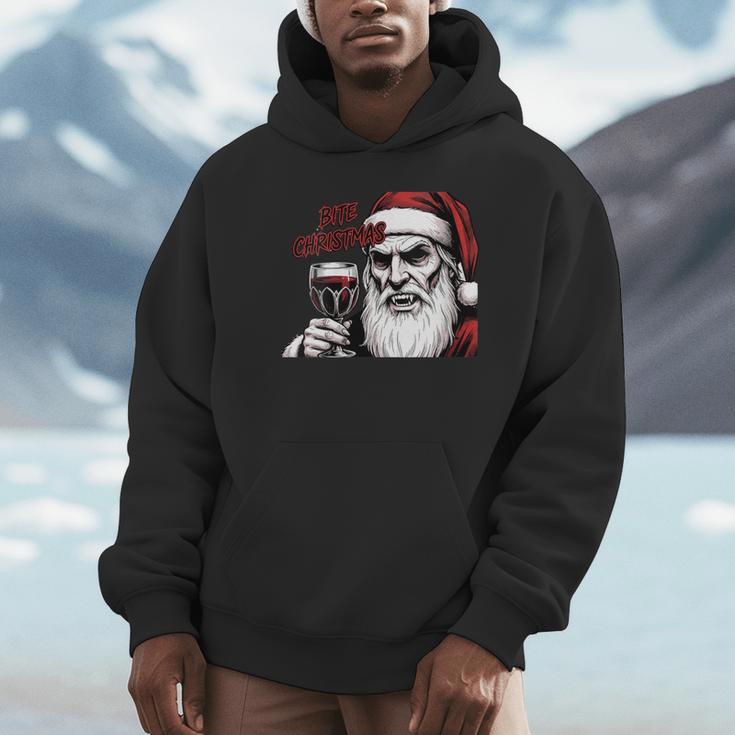 Bite Christmas Vampire Santa Claus Vintage Comic Book Style Unisex Hoodie Bite Christmas Vampire Santa Claus Vintage Comic Book Style Unisex Hoodie