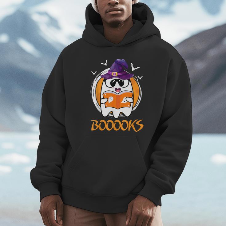 Boo Boooks Ghost Book Reading Halloween 2025 Teacher Unisex Hoodie Boo Boooks Ghost Book Reading Halloween 2025 Teacher Unisex Hoodie