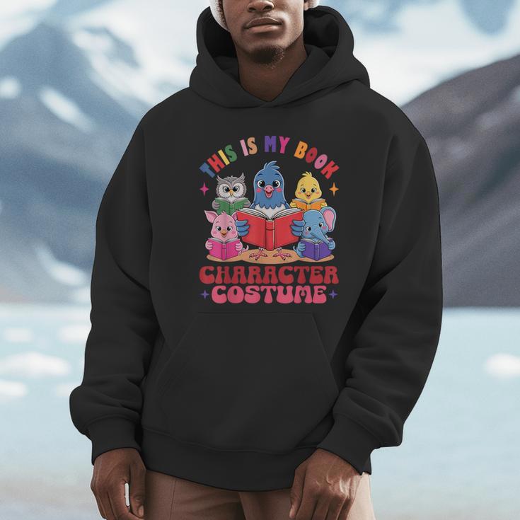 This Is My Book Character Costume Animals Kids Reading Unisex Hoodie