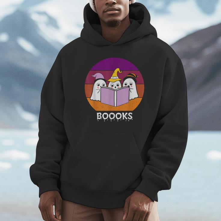 Book Ghost Reading Halloween Teacher For Men Women Unisex Hoodie