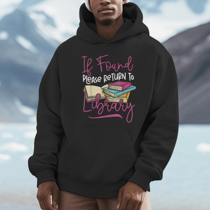 Book Reading If Found Please Return To Library Unisex Hoodie