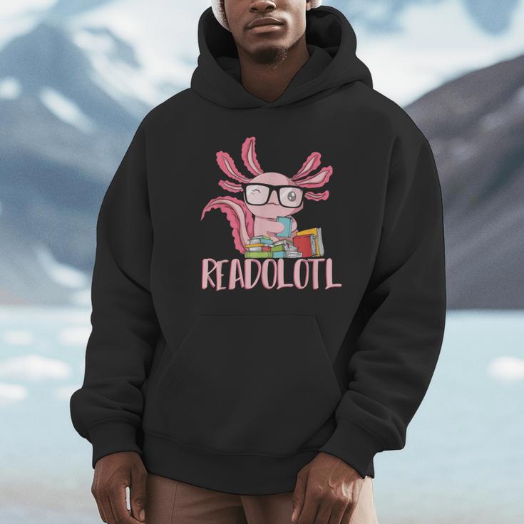 Book Reading Readolotl Amphibian Animal Bookworm Axolotl Unisex Hoodie Book Reading Readolotl Amphibian Animal Bookworm Axolotl Unisex Hoodie