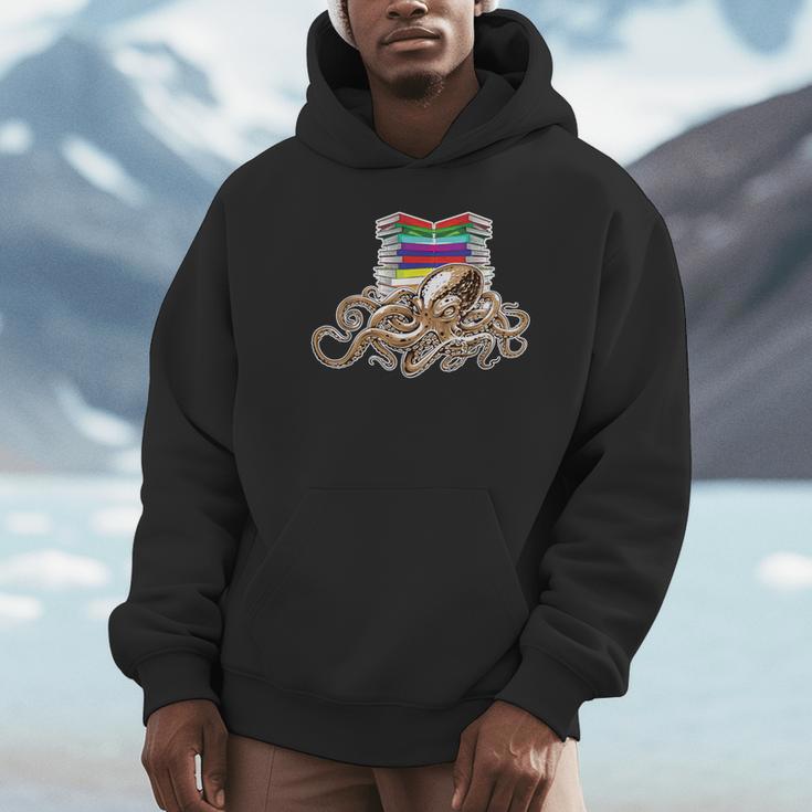 Book-Worm Octopus Reader Teacher Nerd Animal Librarian For Men Women Kids Unisex Hoodie Book-Worm Octopus Reader Teacher Nerd Animal Librarian For Men Women Kids Unisex Hoodie