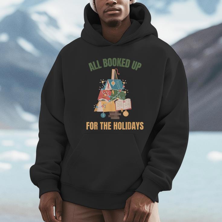 All Booked Up For The Holidays Reading Book Lover Xmas Unisex Hoodie All Booked Up For The Holidays Reading Book Lover Xmas Unisex Hoodie