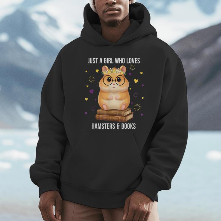 Bookish Girl Present Just a Girl Who Loves Hamster And Books Unisex Hoodie Bookish Girl Present Just a Girl Who Loves Hamster And Books Unisex Hoodie