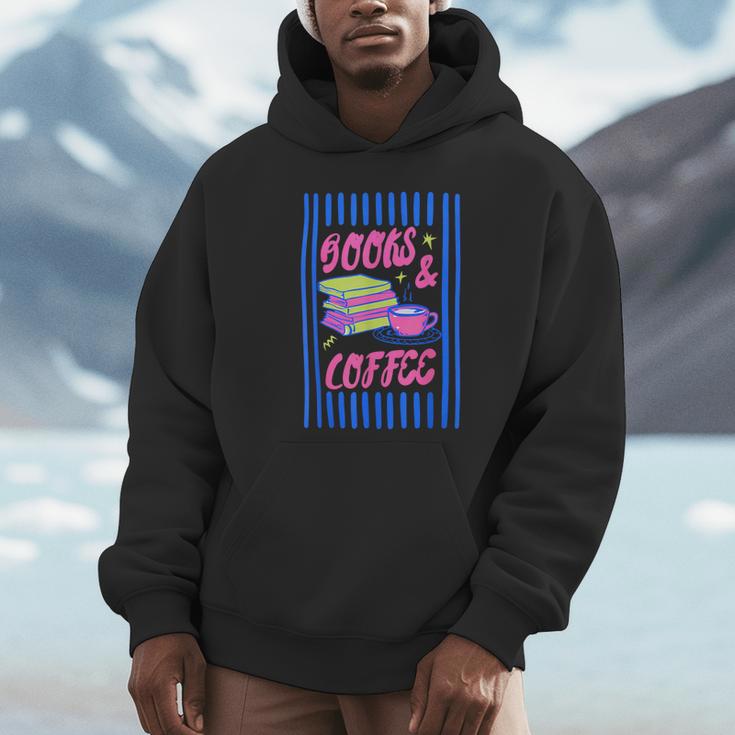 Books And Coffee Bookish Bookworm Reading Book Lover Women Unisex Hoodie
