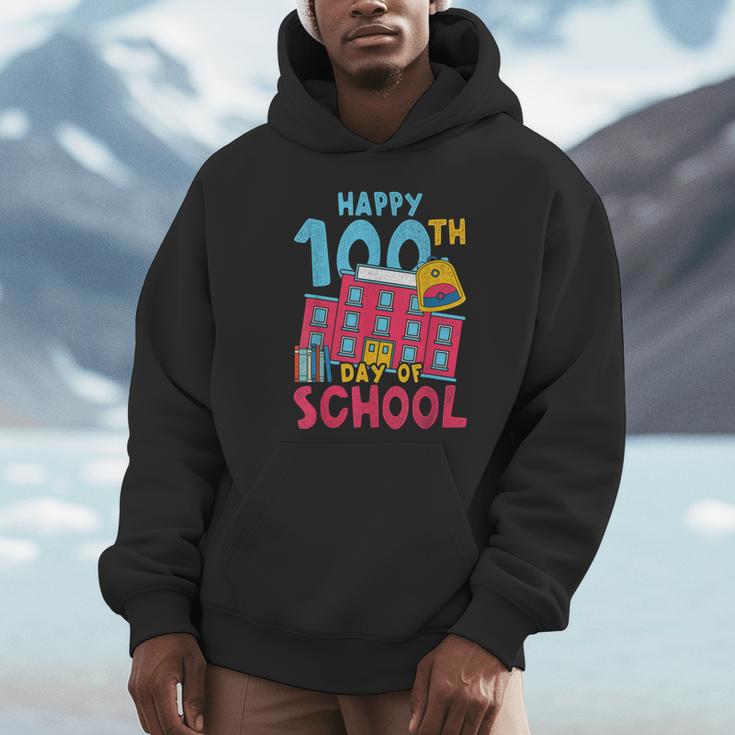 Books School Backpack Student Teacher 100 Days Of School For Men Women Kids Unisex Hoodie