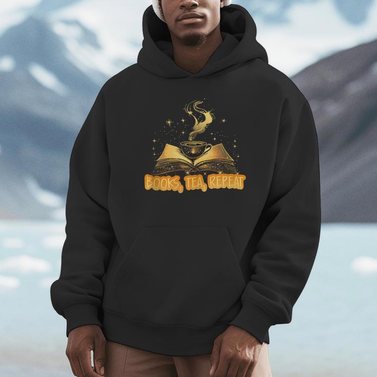Books Tea Repeat Unisex Hoodie