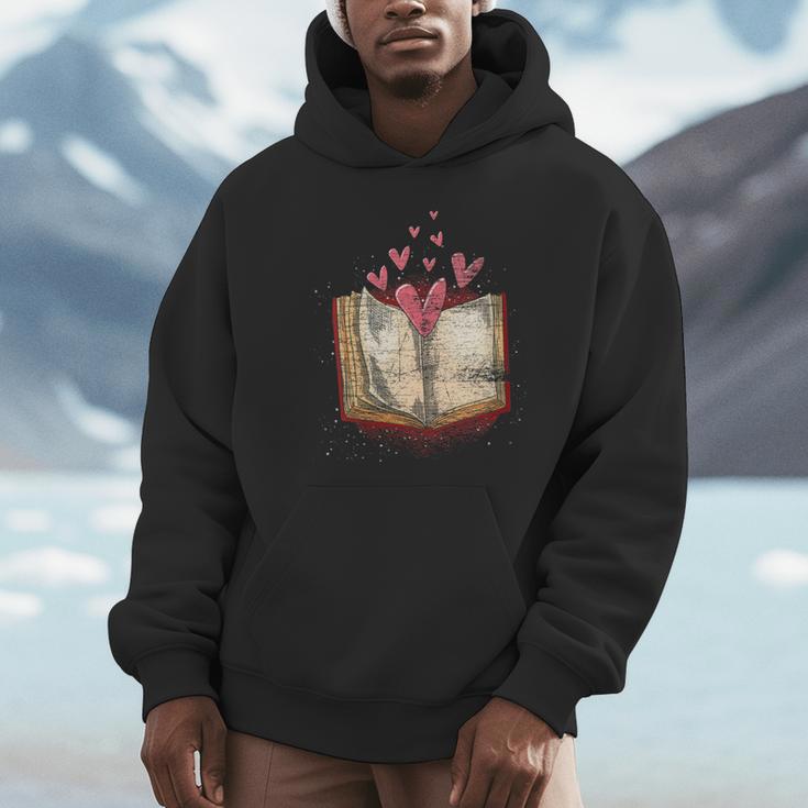 Bookworm Heart Librarian Book Nerd Library Reading Unisex Hoodie