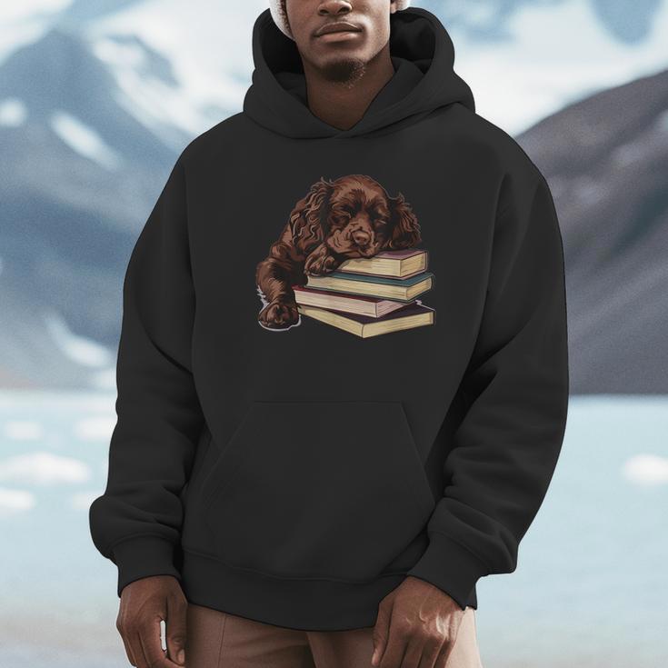 Boykin Spaniel Books Dog Breed Graphic Unisex Hoodie