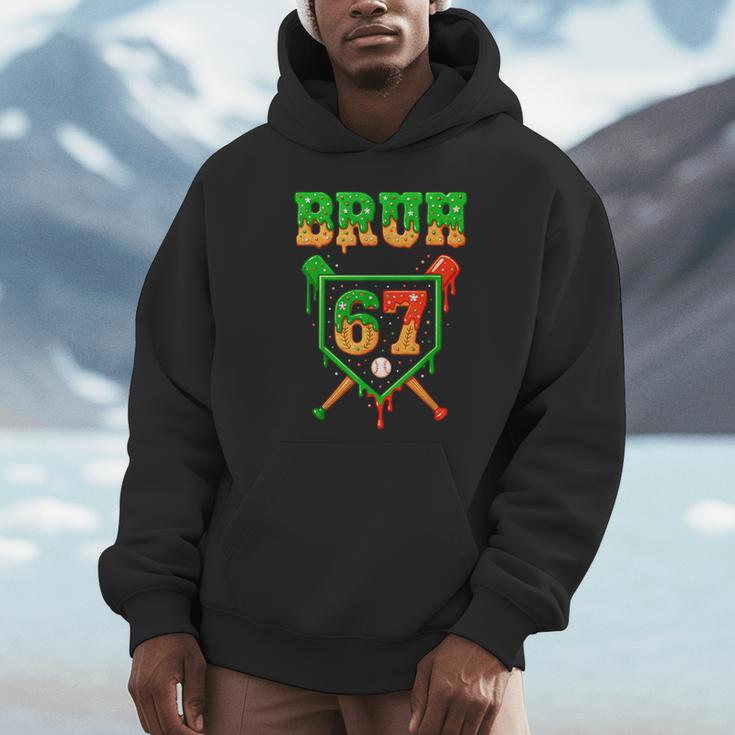 Bruh 67 Baseball Christmas Gingerbread Drip Number 67 Player Unisex Hoodie Bruh 67 Baseball Christmas Gingerbread Drip Number 67 Player Unisex Hoodie