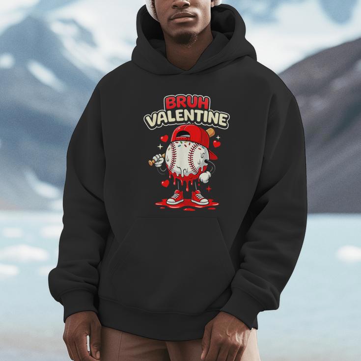 Bruh Valentine Baseball Drip Icecream Apparel Men Youth Boys Unisex Hoodie