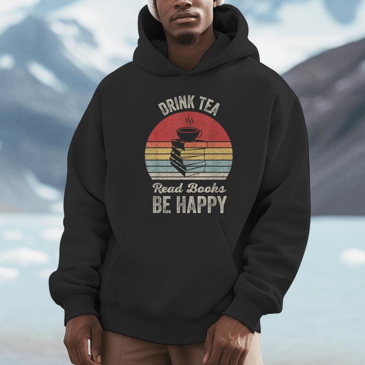 Catch Some Rays Vintage Retro Drink Tea Read Books Be Happy Adult Unisex Hoodie