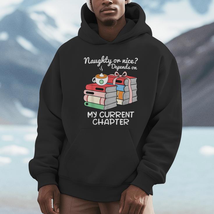 Christmas Book Lovers Naughty Or Nice Unisex Hoodie