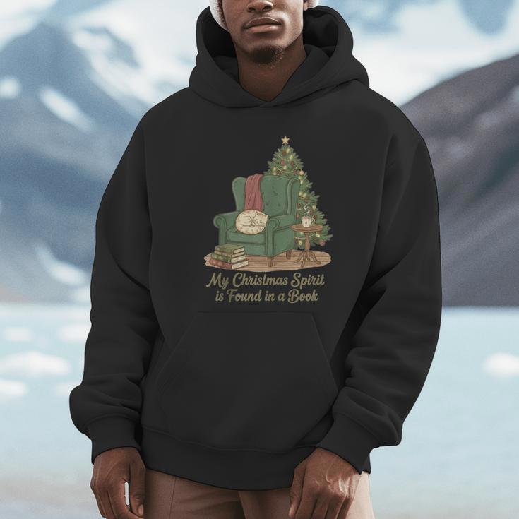 My Christmas Spirit Is Found In a Book Cozy Reading Graphic Unisex Hoodie