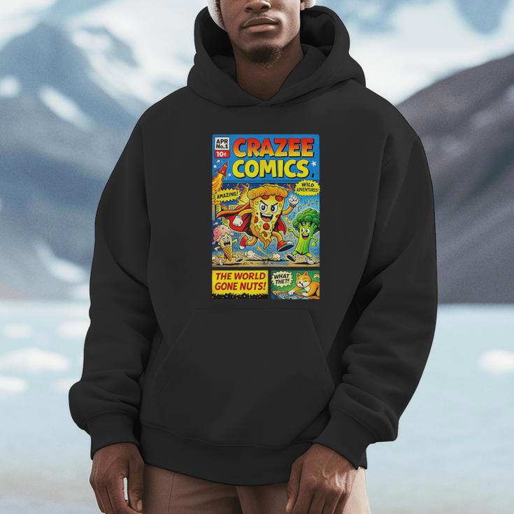 Comic Reader Comic Book Merch Vintage Reading Comic Books Unisex Hoodie
