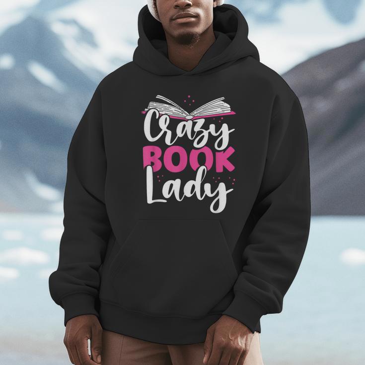 Crazy Book Lady Bookworm Book Lovers Unisex Hoodie