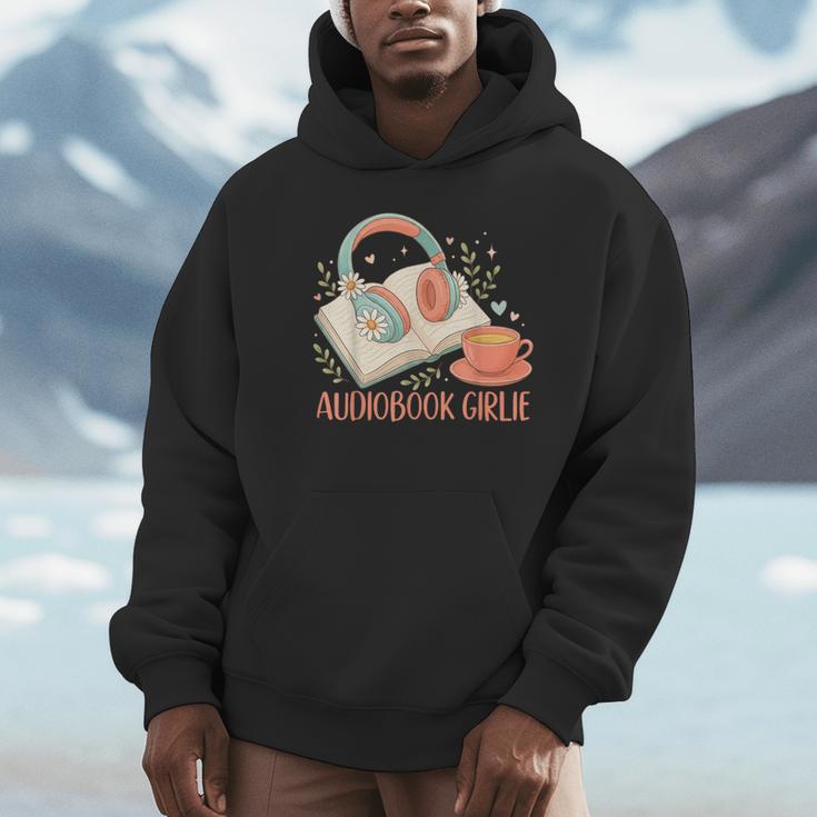 Cute Audiobook Girl Aesthetic Book & Tea Love Unisex Hoodie