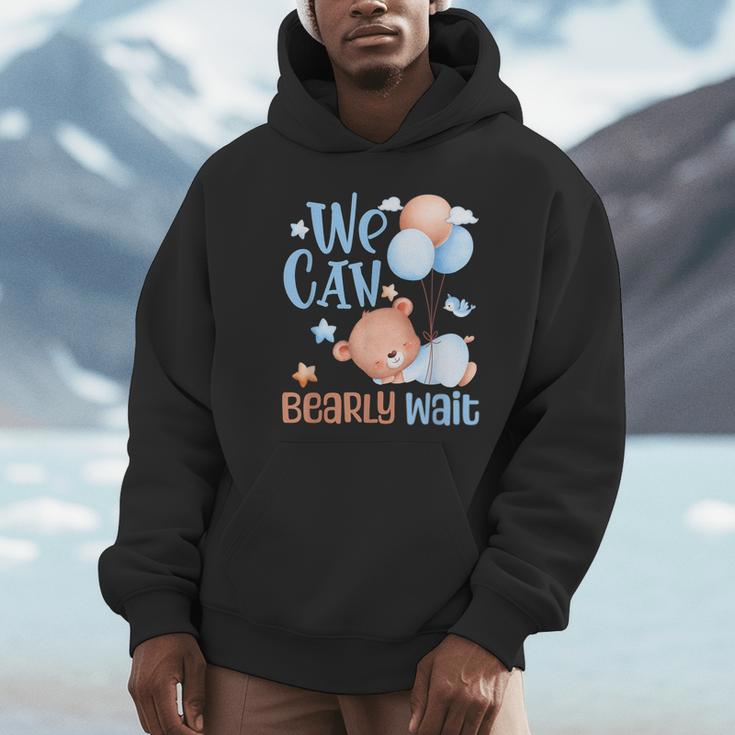 Cute We Can Bearly Wait For Gender Neutral ベビーシャワーパーティー パーカー