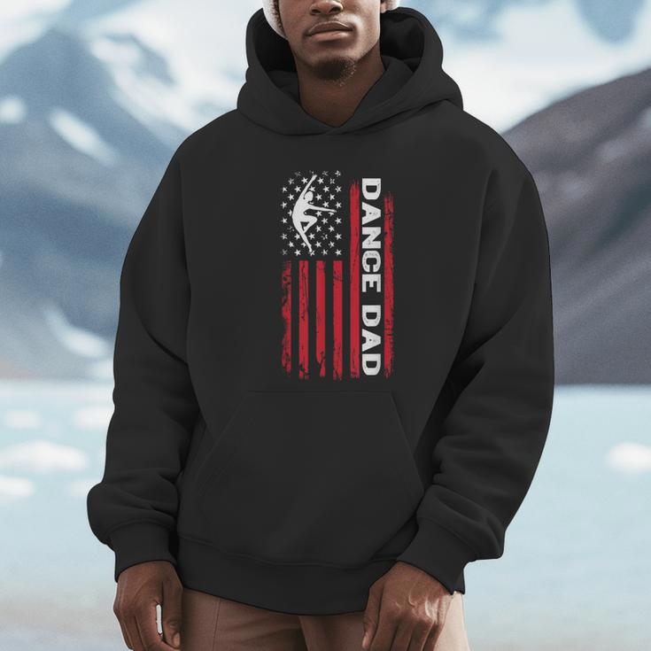 Dance Dad For Father's Day Us American Flag Dancer Mens Hoodie