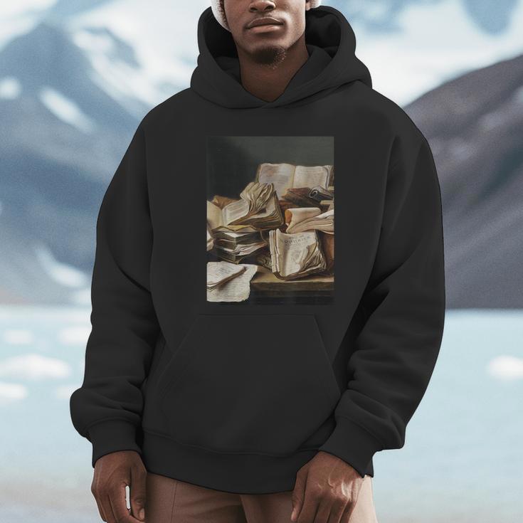 Dark Academia Aesthetic Styles Book Lover Art Unisex Hoodie