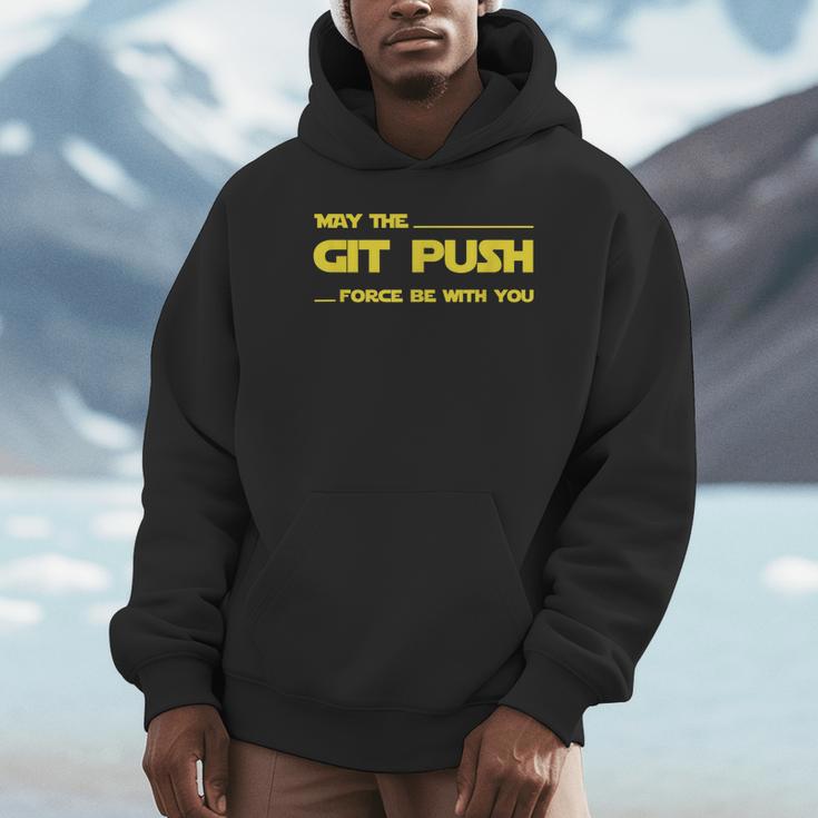 Developer May The Git Push Force Be With You パーカー