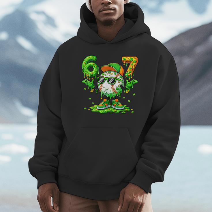 Drip Baseball Irish Shamrock St Patricks Men Boy Kid Unisex Hoodie