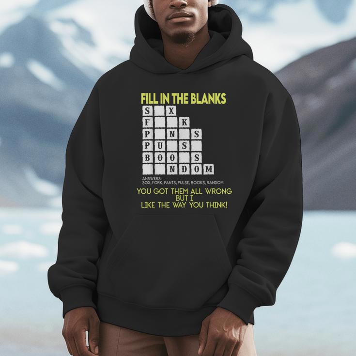 Fill In The Blanks Answers Sox Fork Pants Pulse Books Random Unisex Hoodie