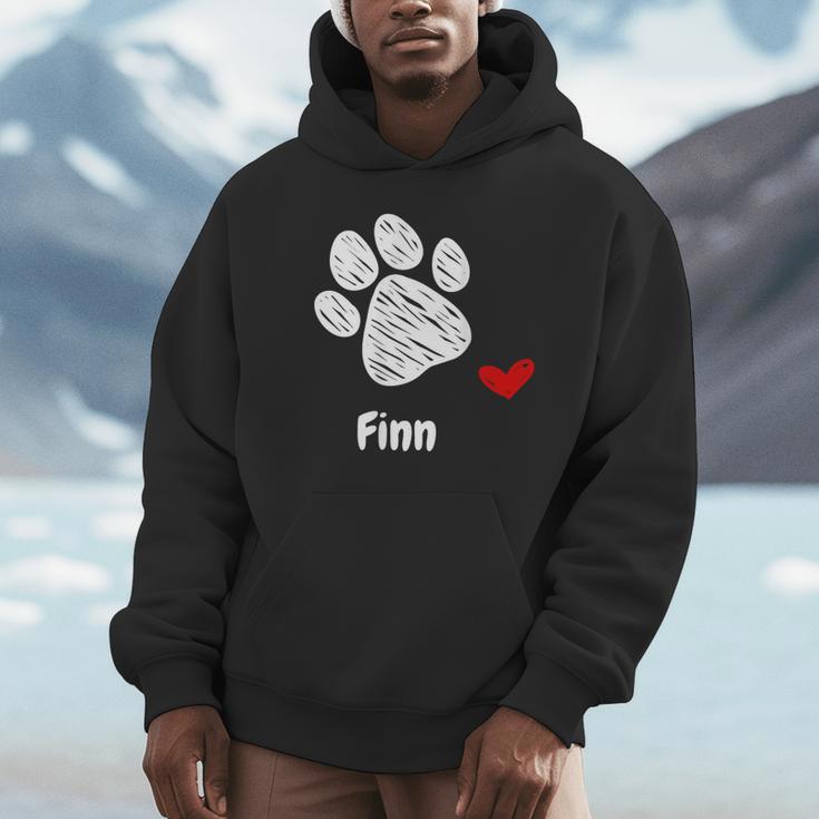 Finn Dog Paw Best Puppy Dog Finn Dog Lover パーカー