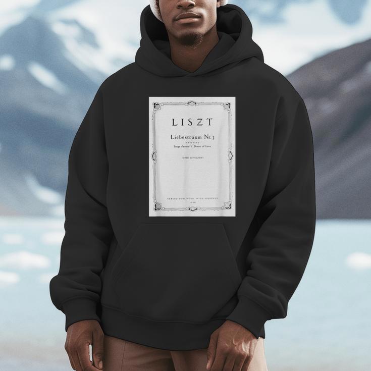 Franz Liszt Dream Of Love Vintage Book Cover Unisex Hoodie Franz Liszt Dream Of Love Vintage Book Cover Unisex Hoodie