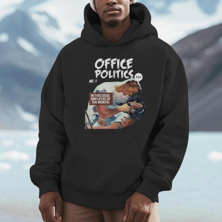 FUNNY WORKPLACE Retro Romance Comic Book Parody Unisex Hoodie