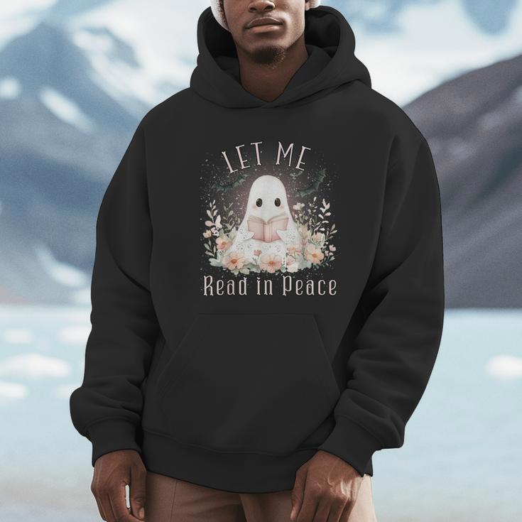 Ghost Book Lover Let Me Read In Peace Tee Unisex Hoodie