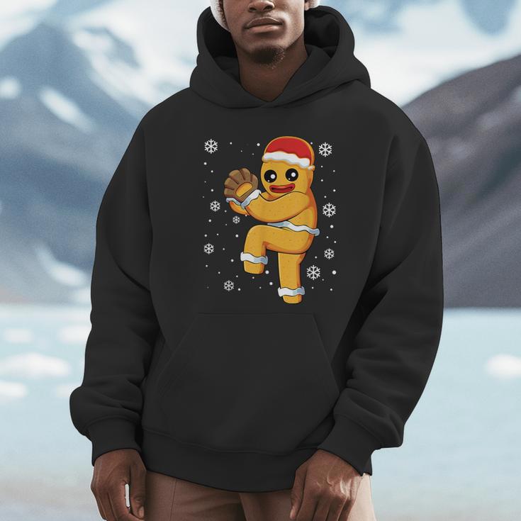 Gingerbread Man Baseball Christmas Unisex Hoodie Gingerbread Man Baseball Christmas Unisex Hoodie