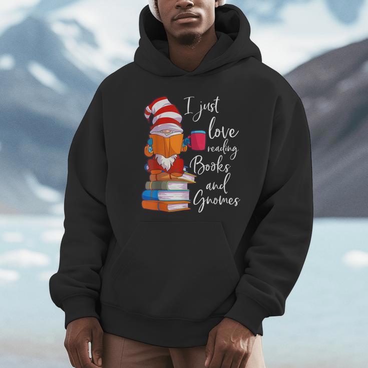 Gnome Shirt Women Girls Book Lover Reading Club Gnome Lover Unisex Hoodie