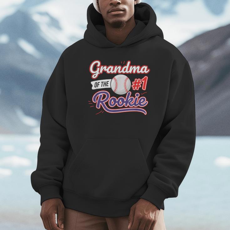 Grandparent Grandma Of The 1 Rookie Baseball Unisex Hoodie Grandparent Grandma Of The 1 Rookie Baseball Unisex Hoodie
