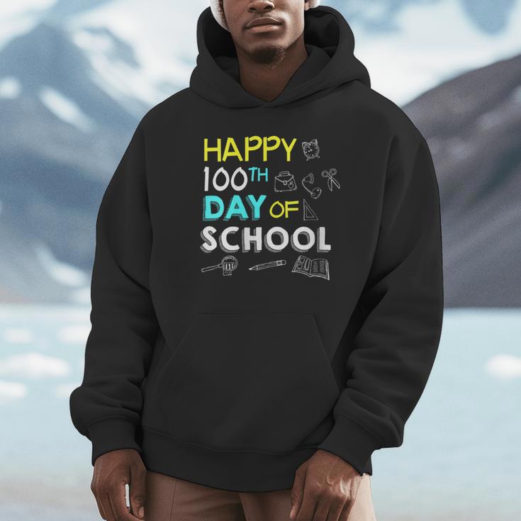 Happy 100th Day Of 5th Fifth Grade Books School Teacher Unisex Hoodie