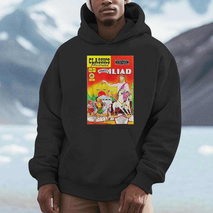 The Iliad Homer Vintage Comic Book Cover Unisex Hoodie The Iliad Homer Vintage Comic Book Cover Unisex Hoodie
