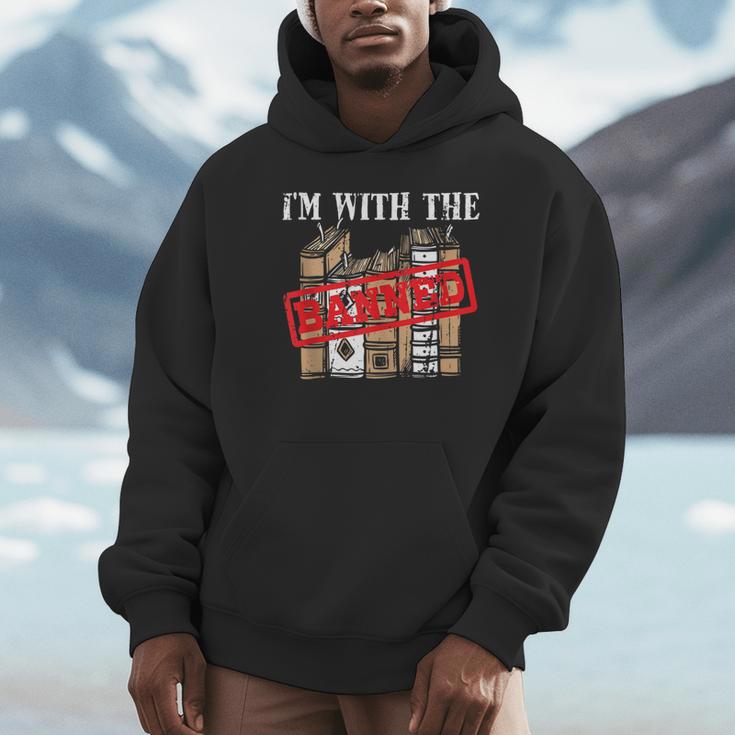 I'm With The Banned Books For a Literature Teacher Unisex Hoodie