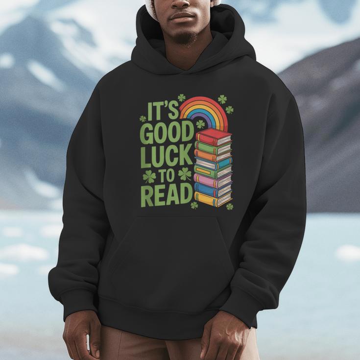 Its Good Luck To Read Rainbow Reading Books Unisex Hoodie