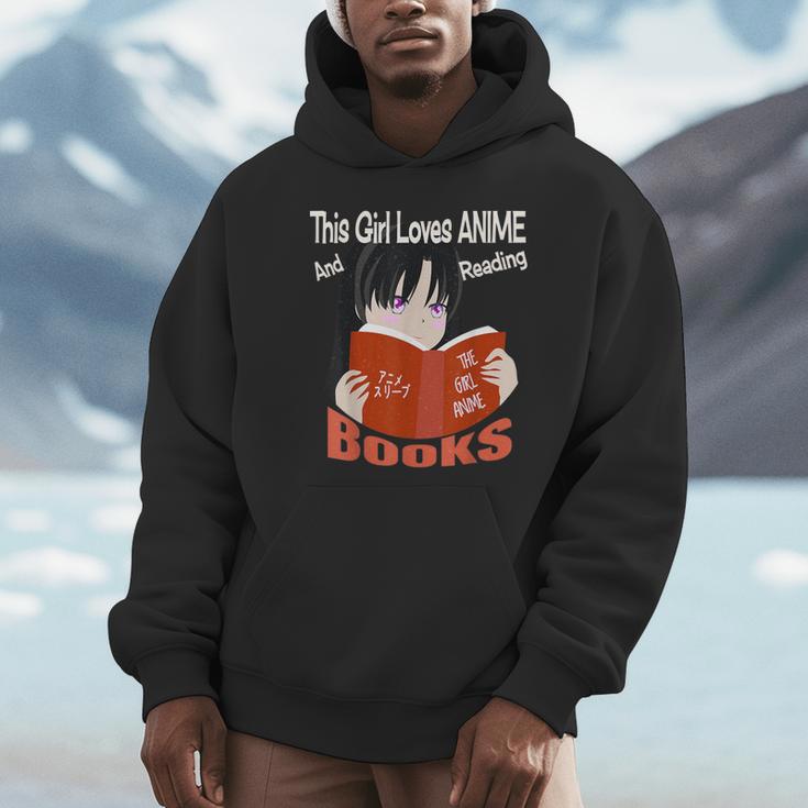 Just A Girl Who Loves Anime And Reading Books Unisex Hoodie