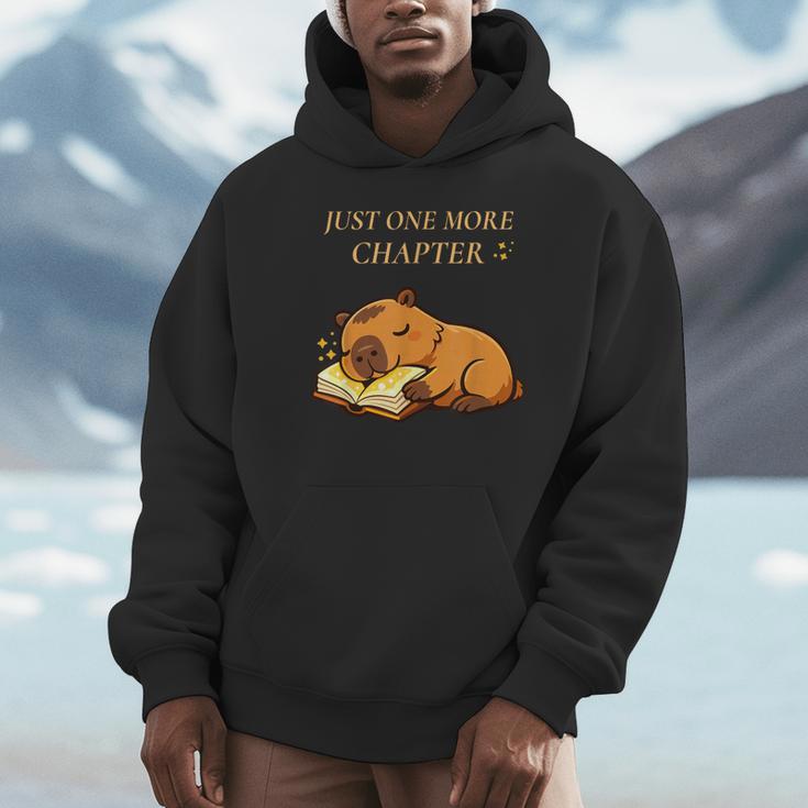 Just One More Chapter Capybara With Book Unisex Hoodie