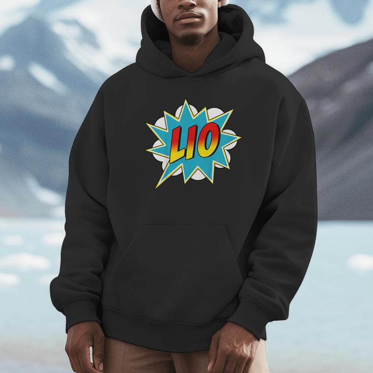 Kids Boys Lio Name Comic Book Superhero Unisex Hoodie Kids Boys Lio Name Comic Book Superhero Unisex Hoodie