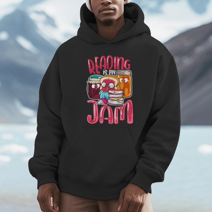Kids Teacher I Love To Read Books Reading Is My Jam Unisex Hoodie