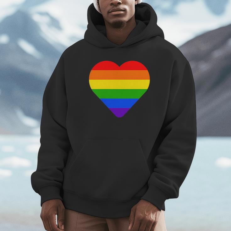 Lgbt レインボーウィングス フラッグ ハート ゲイ バイ ラブ プライド月間 Lgbtq パーカー