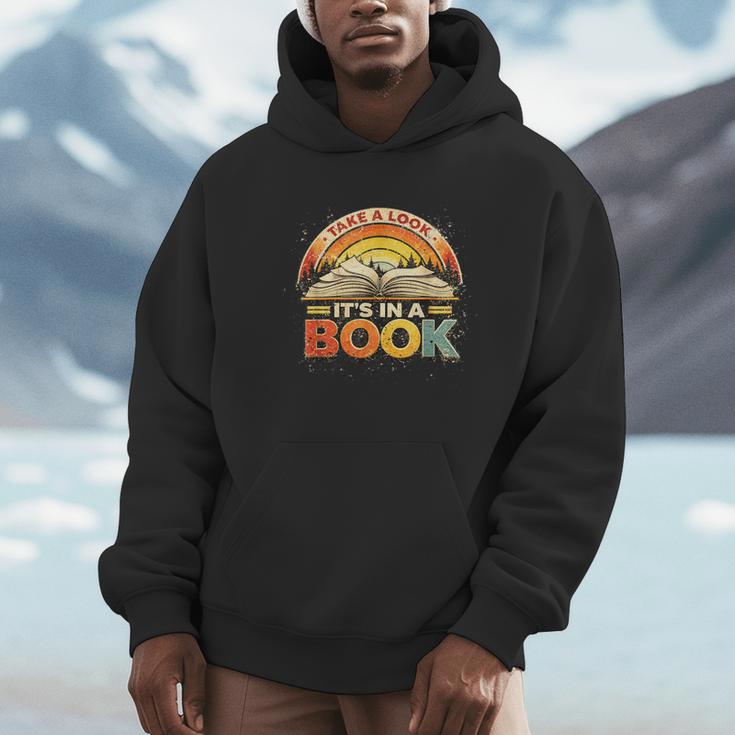 Take A Look It's In A Book Inspiring Teachers Librarians Unisex Hoodie